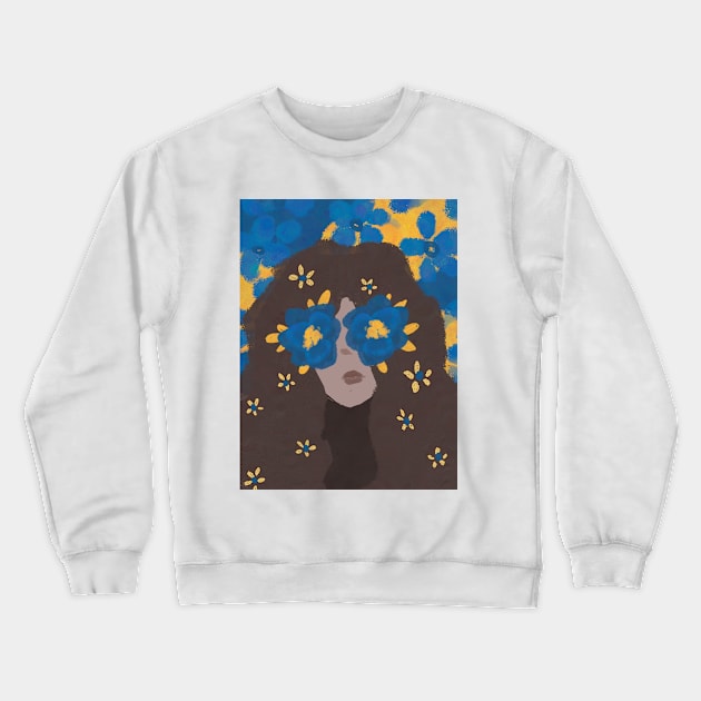 Flower Girl Crewneck Sweatshirt by VKuro